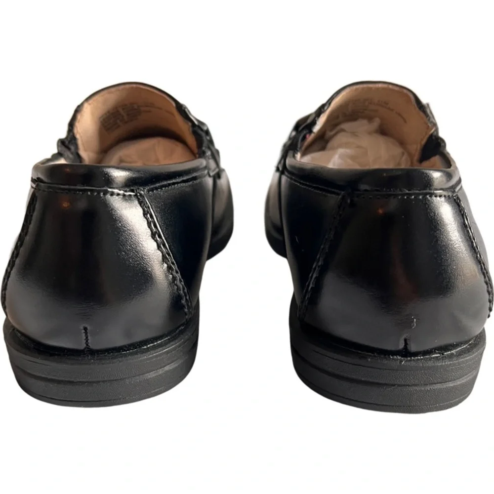 NIB Florsheim Reveal Bit Jr Black Leather Loafers Boys Toddler Size 11